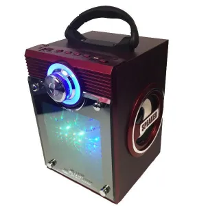 LI Battery Powered Portable Speaker With USB/TF/AUX/FM Radio