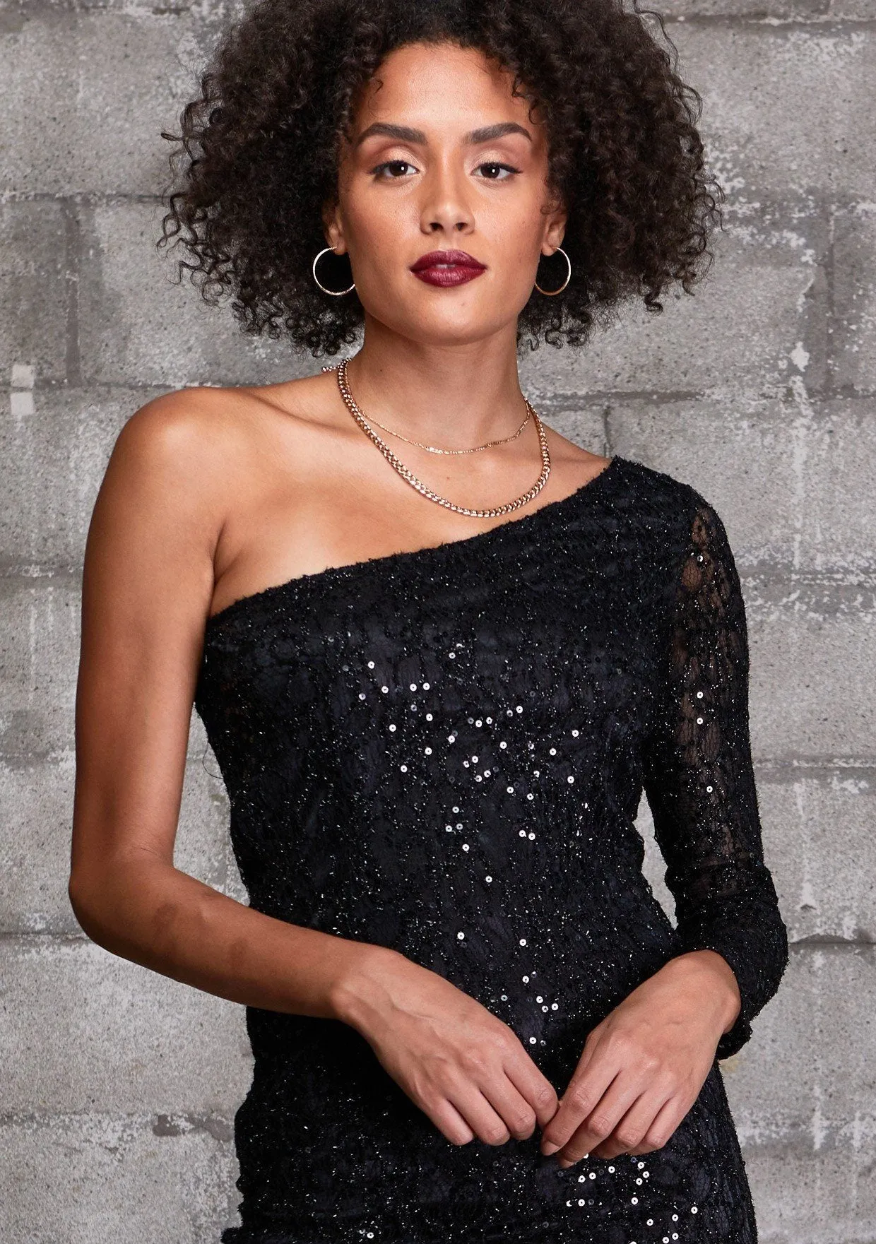 Life Of The Party One Shoulder Mini Dress