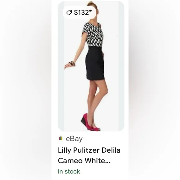 Lilly Pulitzer Delila Cameo White dress with back zip. Size 8.
