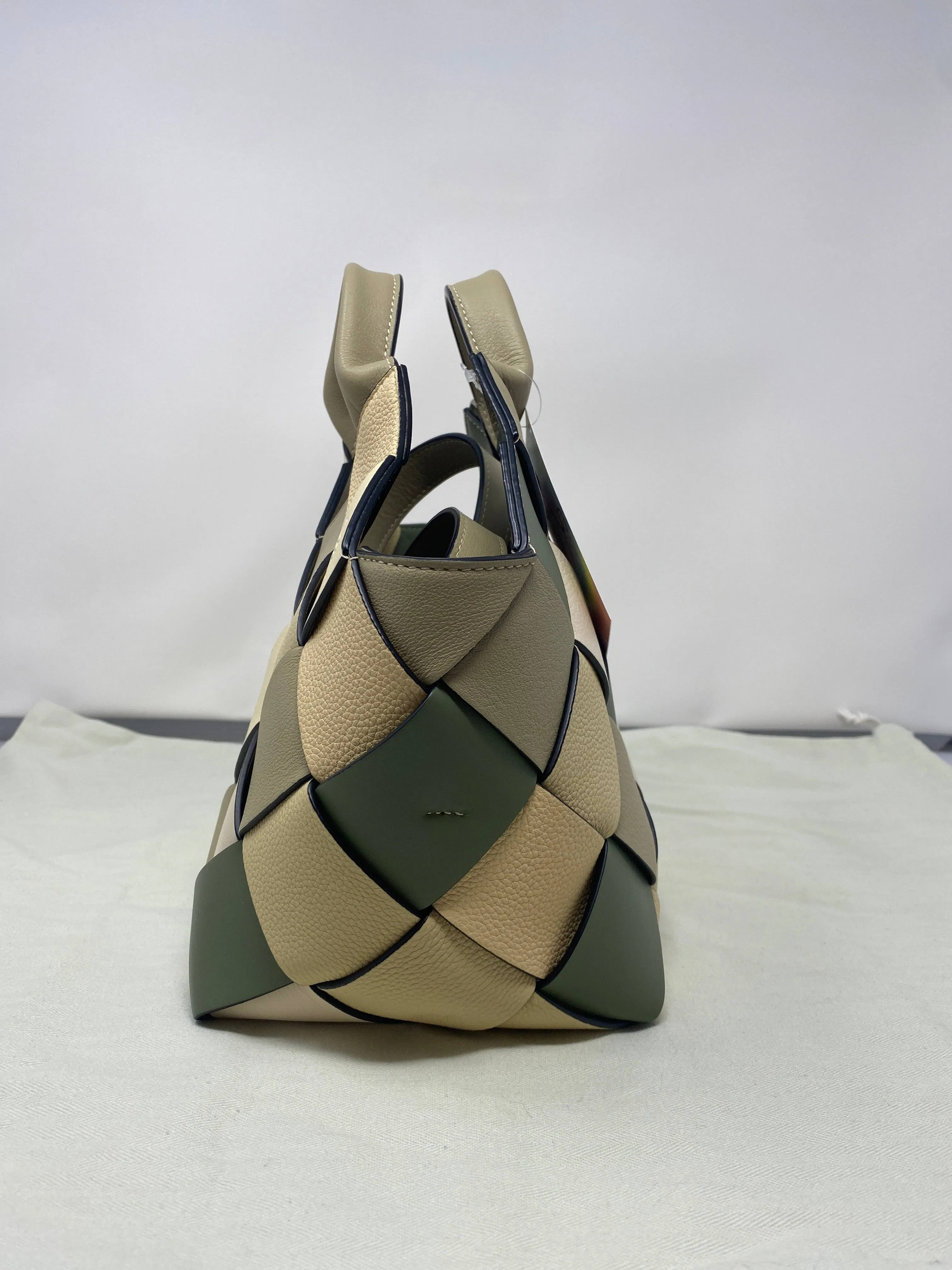 LOEWE Green Woven SURPLUS Bag