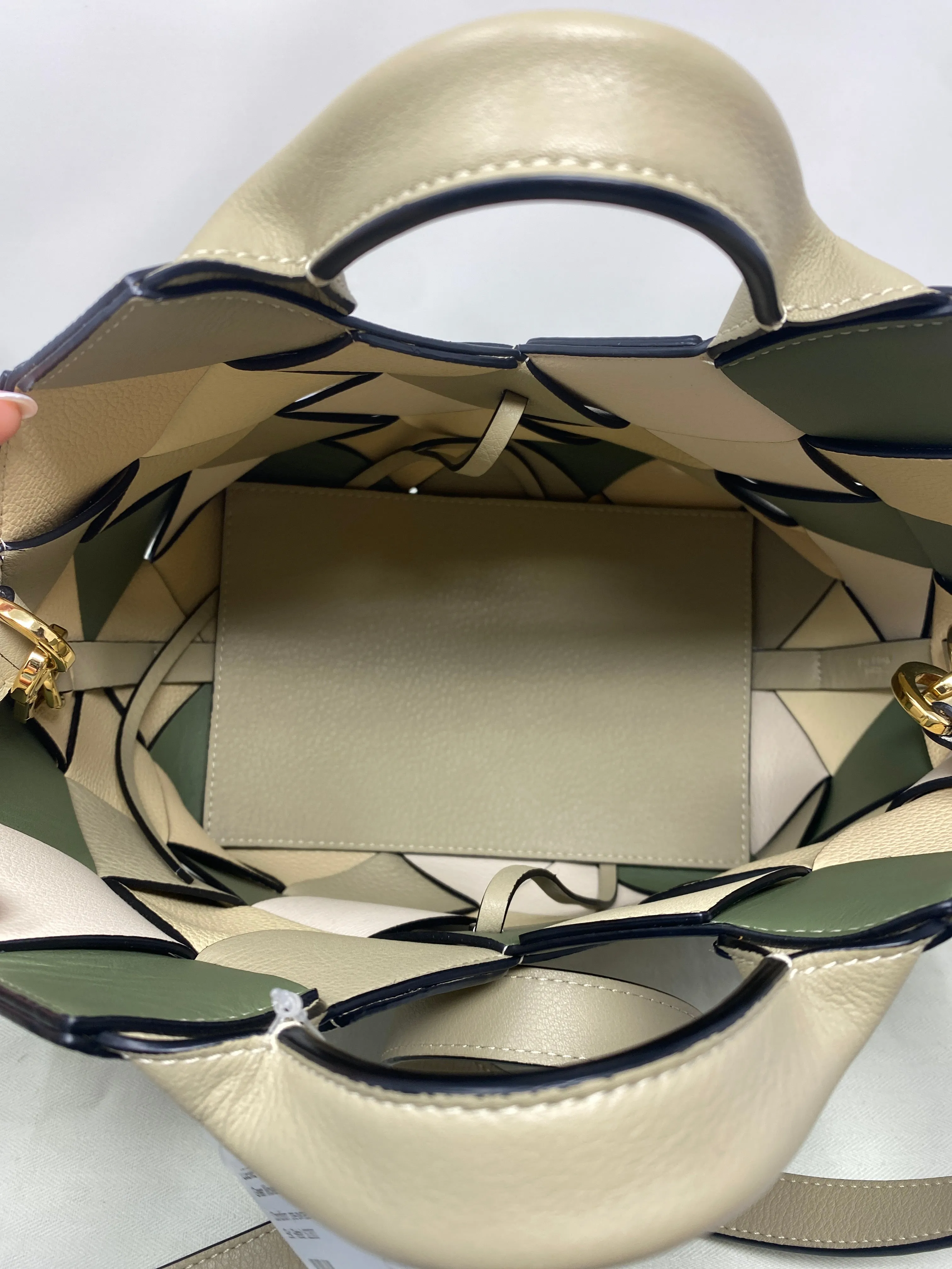 LOEWE Green Woven SURPLUS Bag