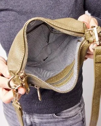 LOUENHIDE Baby Daisy Crossbody Bag - Khaki