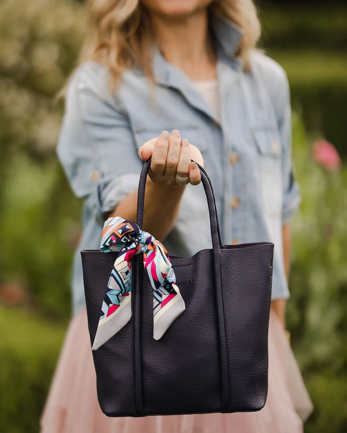 LOUENHIDE Baby Panama Mini Tote Bag - Navy