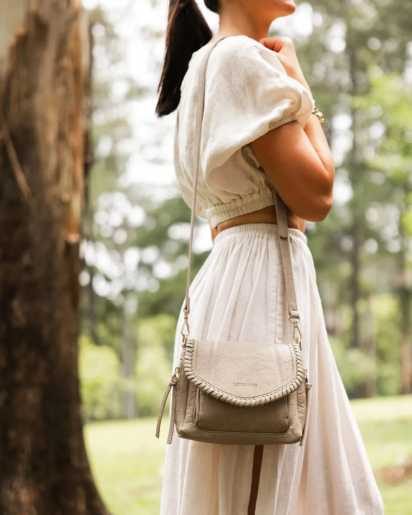 LOUENHIDE Shania Crossbody Bag - Stone