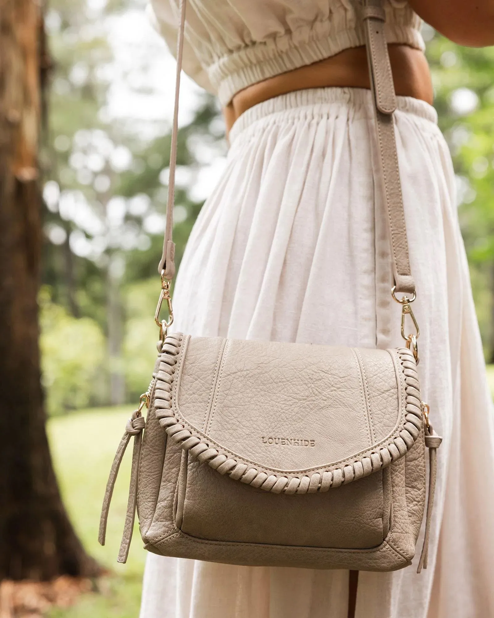 LOUENHIDE Shania Crossbody Bag - Stone