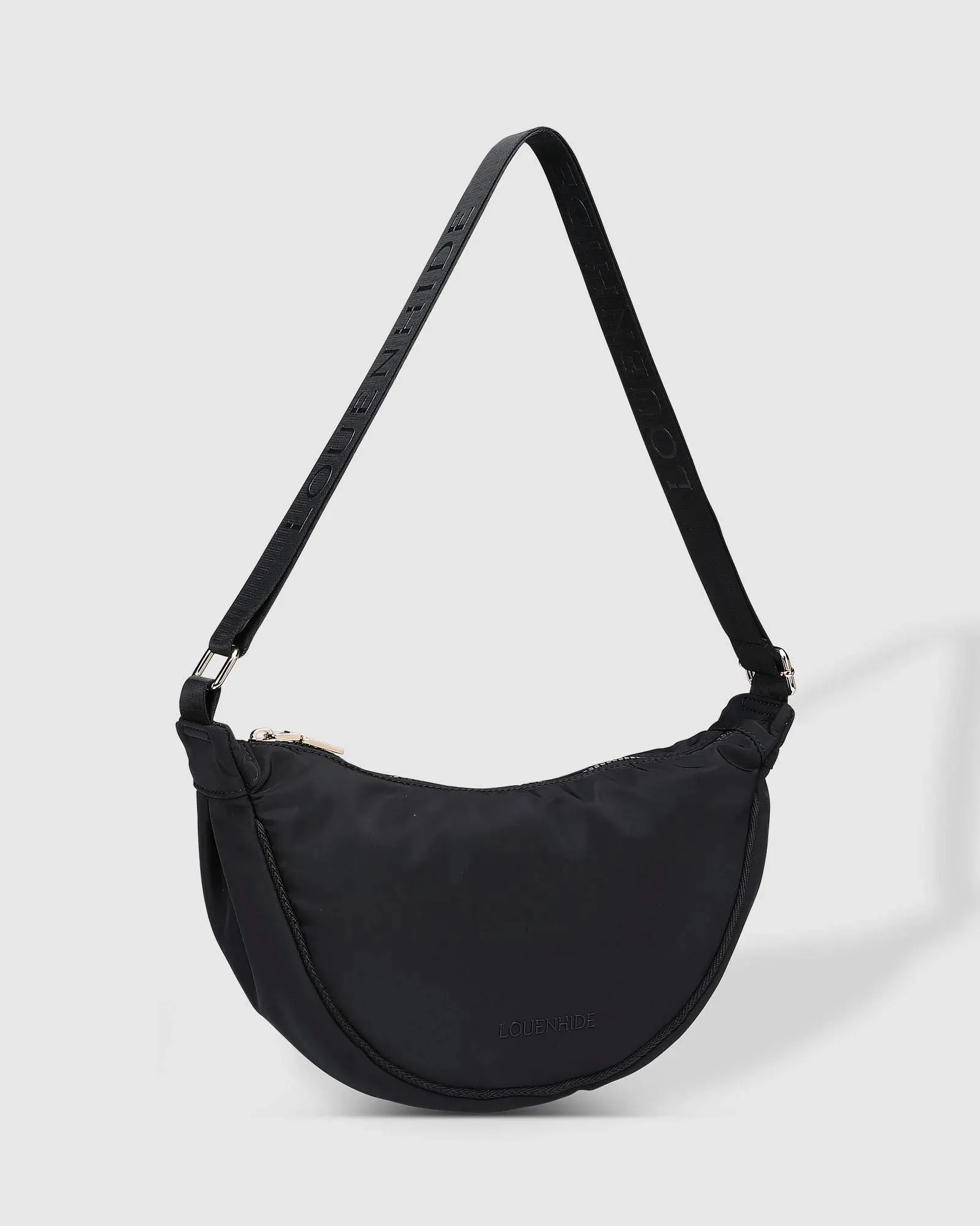 LOUENHIDE Sylvia Nylon Crossbody Bag - Black