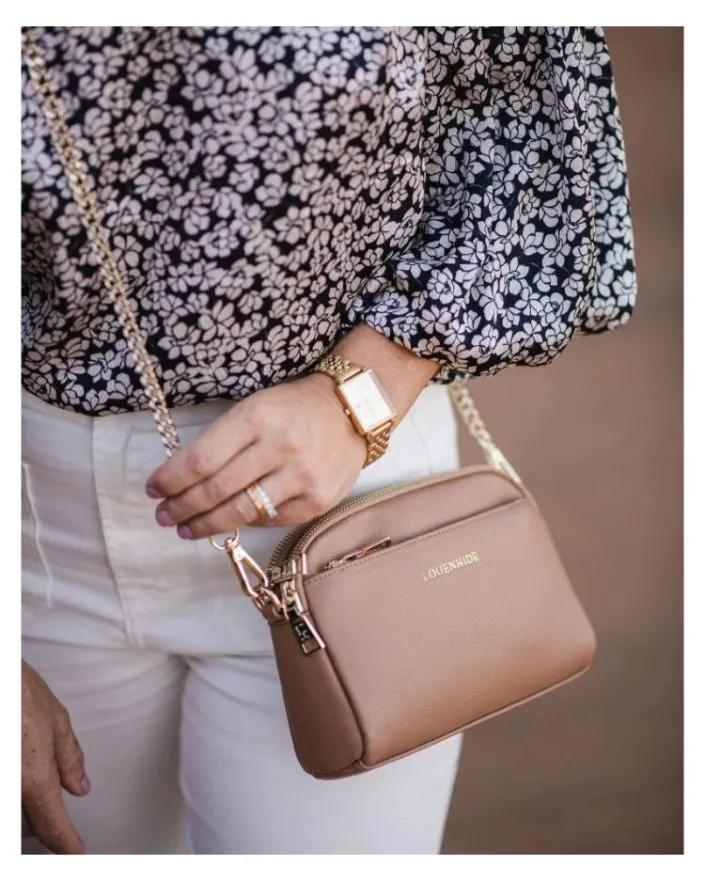LOUENHIDE Zara Crossbody Bag - Latte