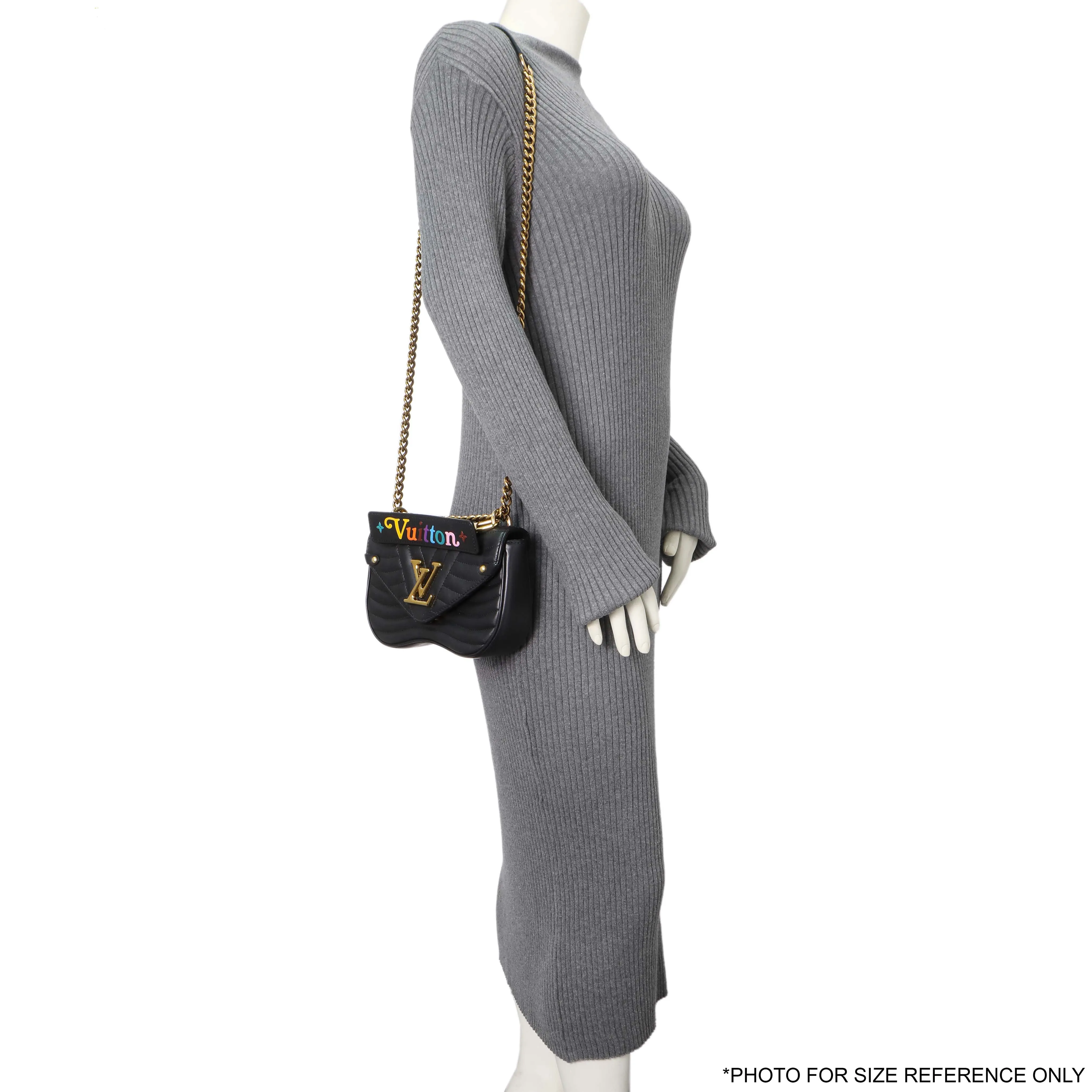 Louis Vuitton Black Calfskin New Wave Chain PM