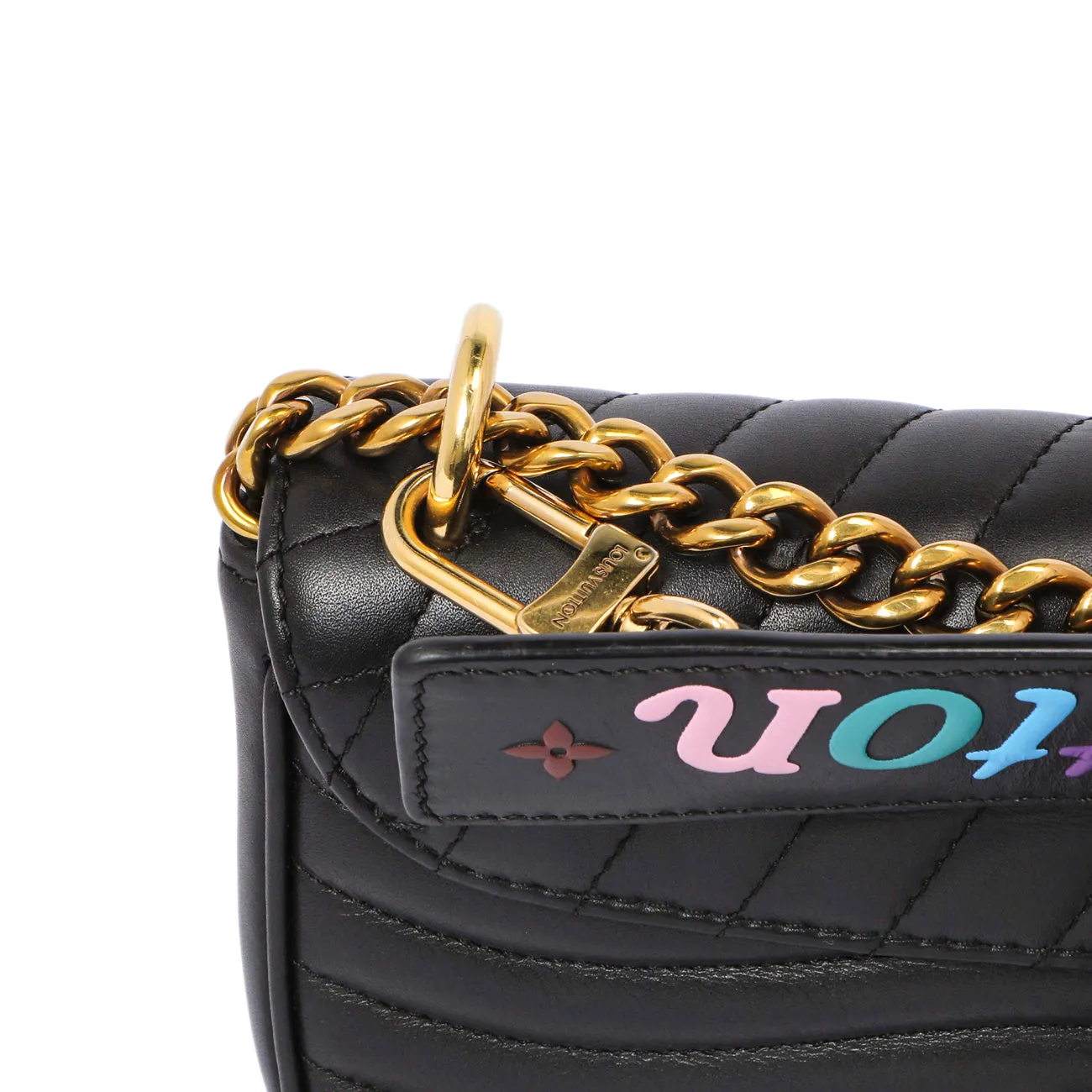 Louis Vuitton Black Calfskin New Wave Chain PM