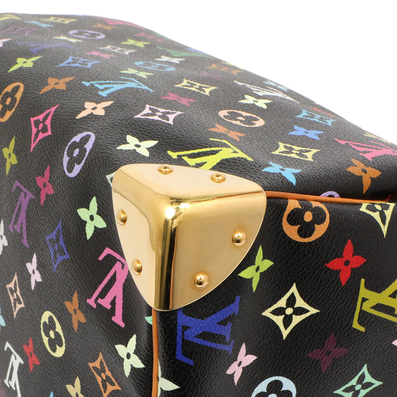 Louis Vuitton Black Monogram Multicolor Speedy 30