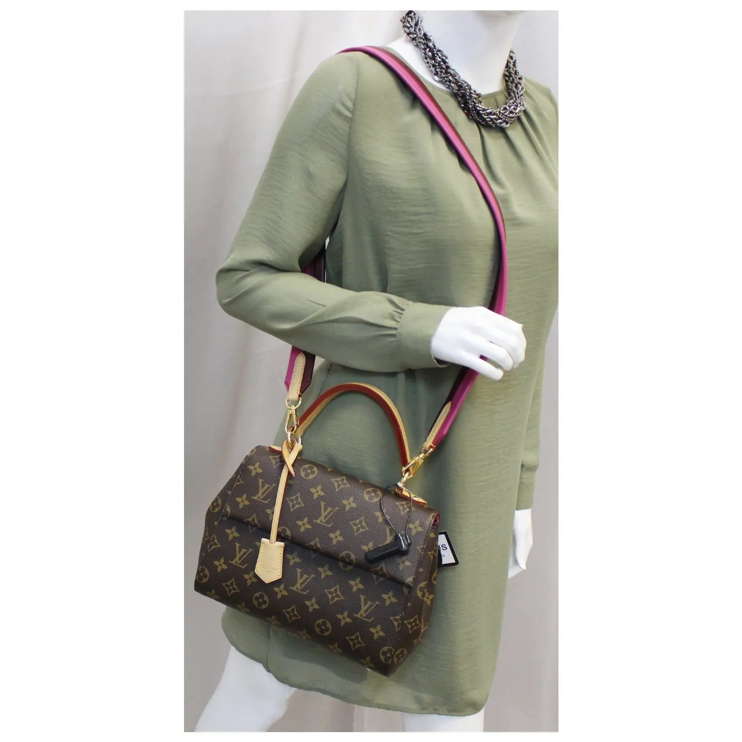 LOUIS VUITTON Cluny BB Monogram Canvas Shoulder Crossbody Bag