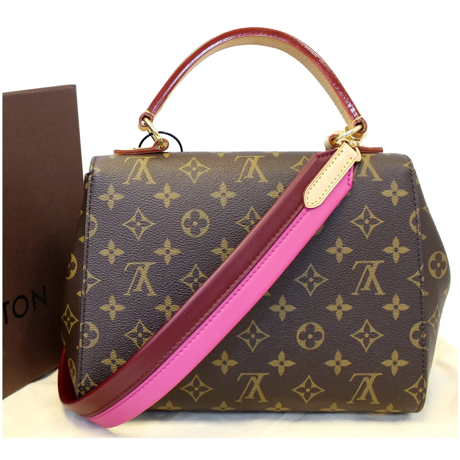 LOUIS VUITTON Cluny BB Monogram Canvas Shoulder Crossbody Bag