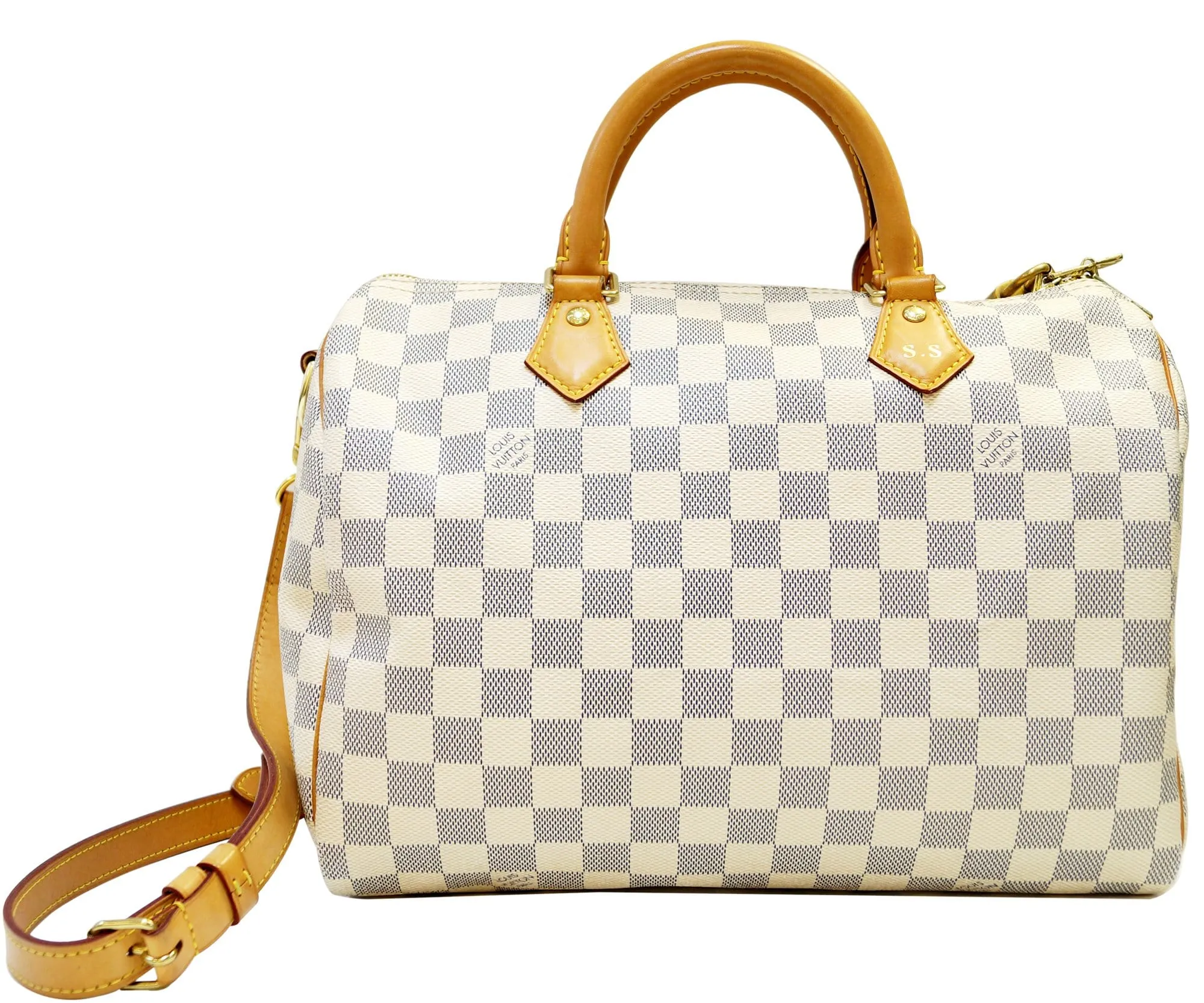 Louis Vuitton Damier Azur Speedy 30 Bandouliere Shoulder Bag