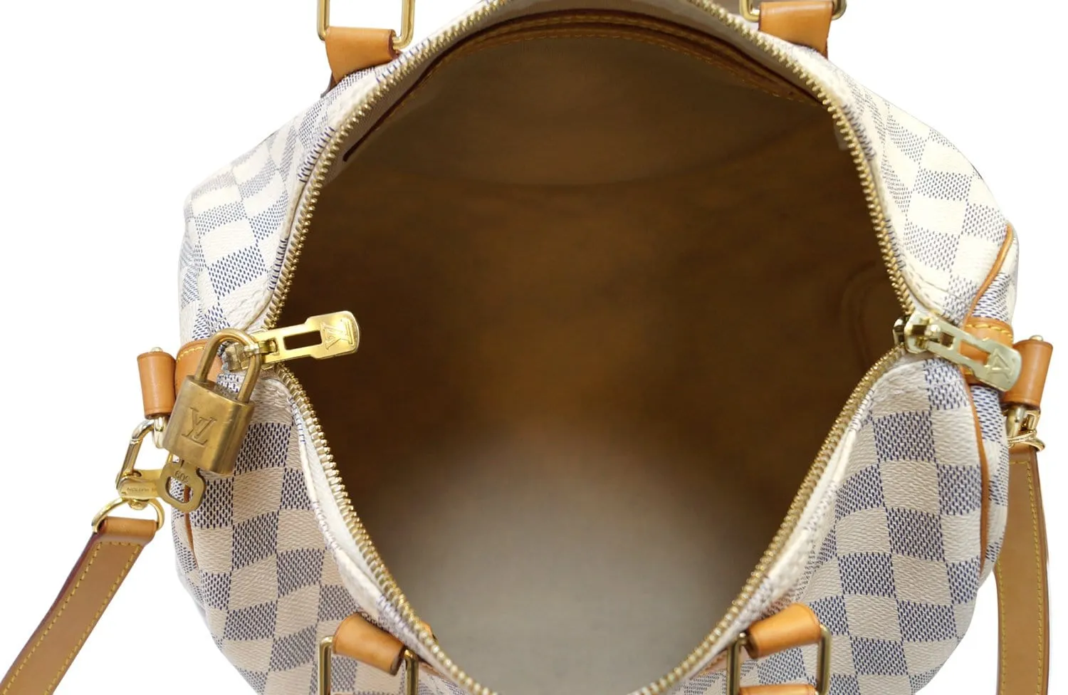 Louis Vuitton Damier Azur Speedy 30 Bandouliere Shoulder Bag