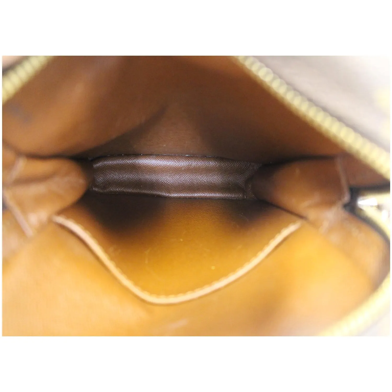 LOUIS VUITTON Danube Monogram Canvas Crossbody Bag Brown
