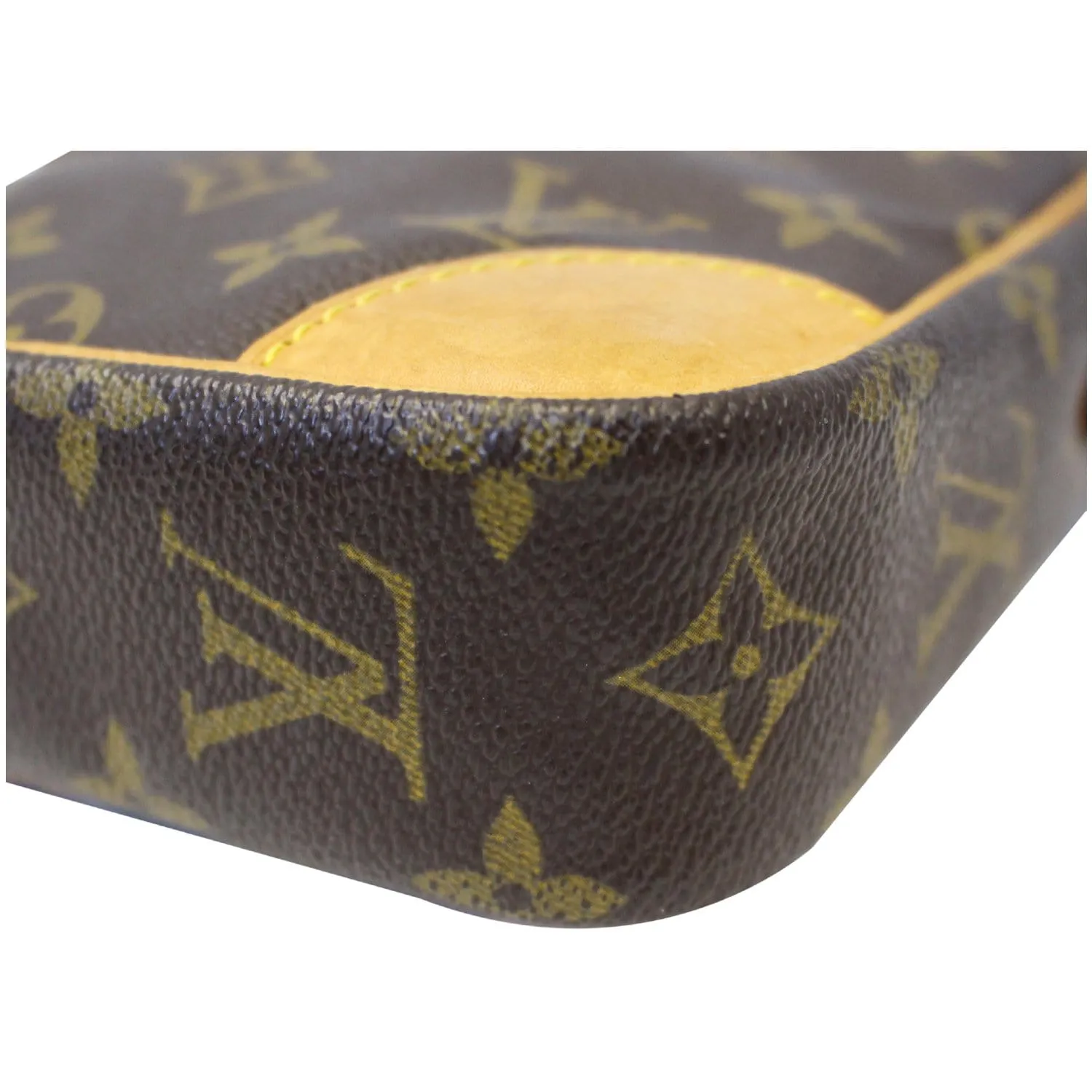 LOUIS VUITTON Danube Monogram Canvas Crossbody Bag Brown