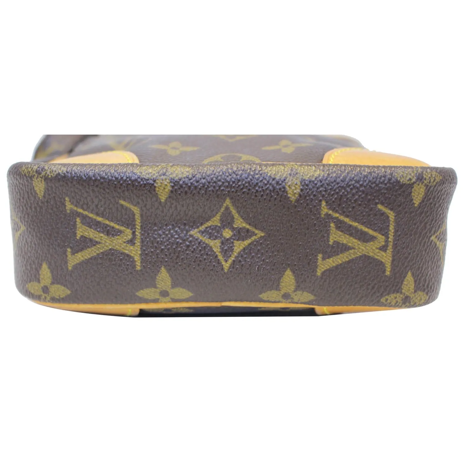 LOUIS VUITTON Danube Monogram Canvas Crossbody Bag Brown