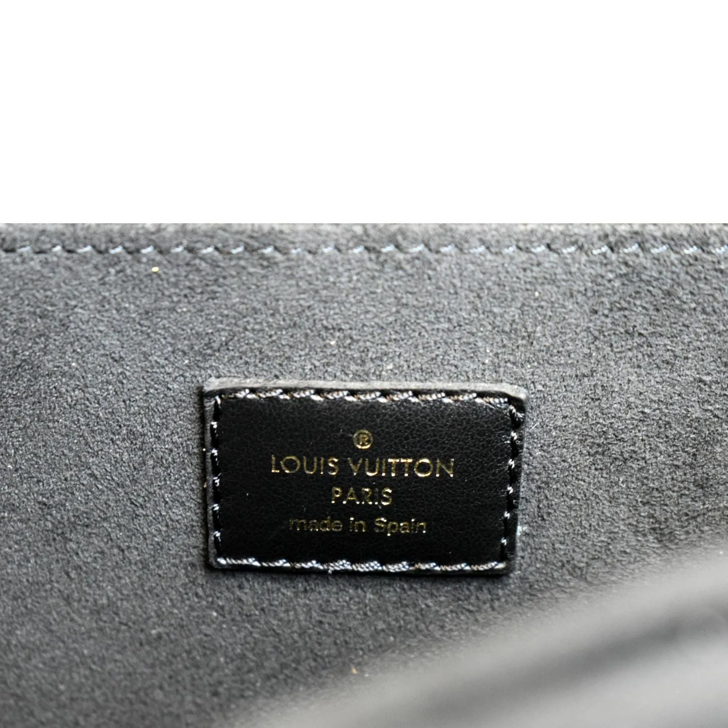 LOUIS VUITTON Dauphine MM Epi Leather Shoulder Bag Black