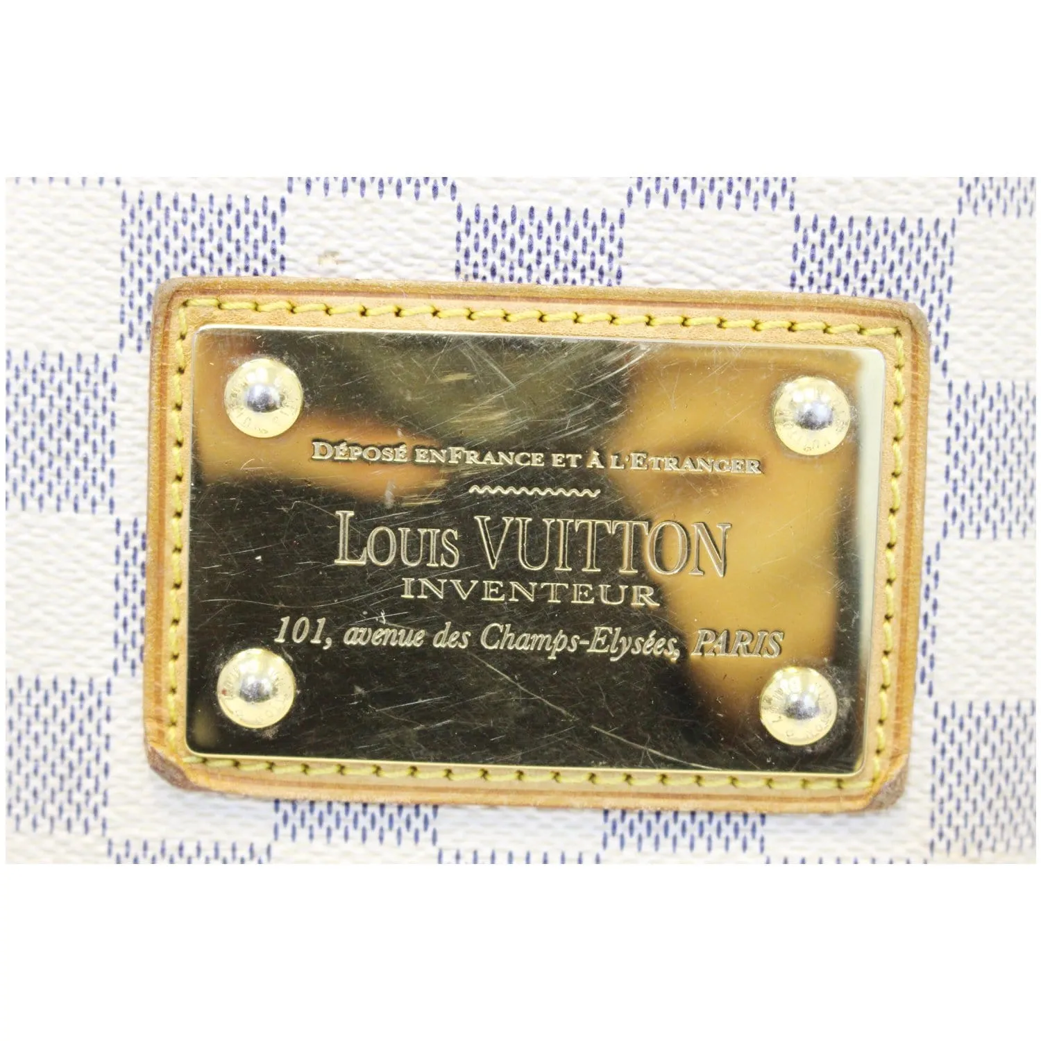 LOUIS VUITTON Galliera GM Damier Azur Shoulder Bag