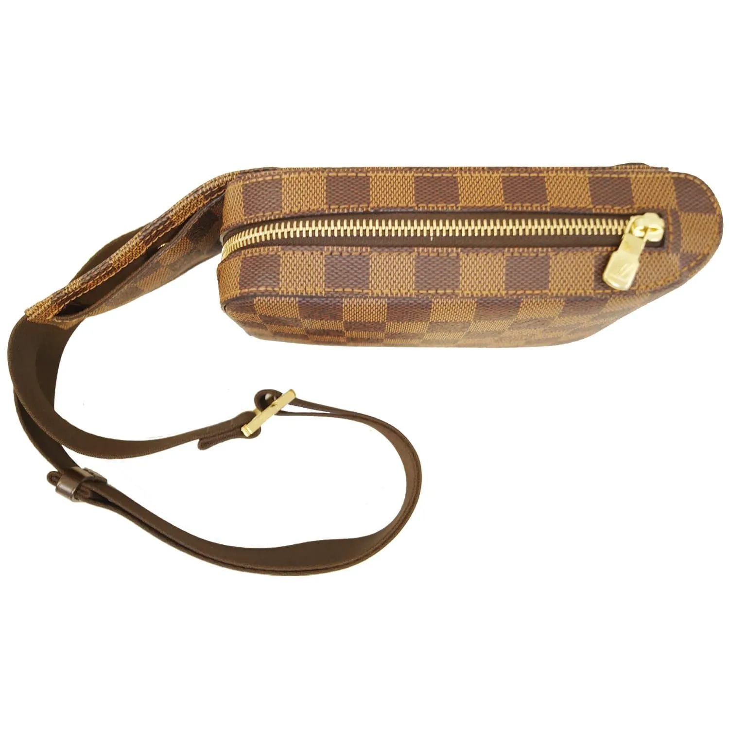 LOUIS VUITTON Geronimos Damier Ebene Hip Bag Brown