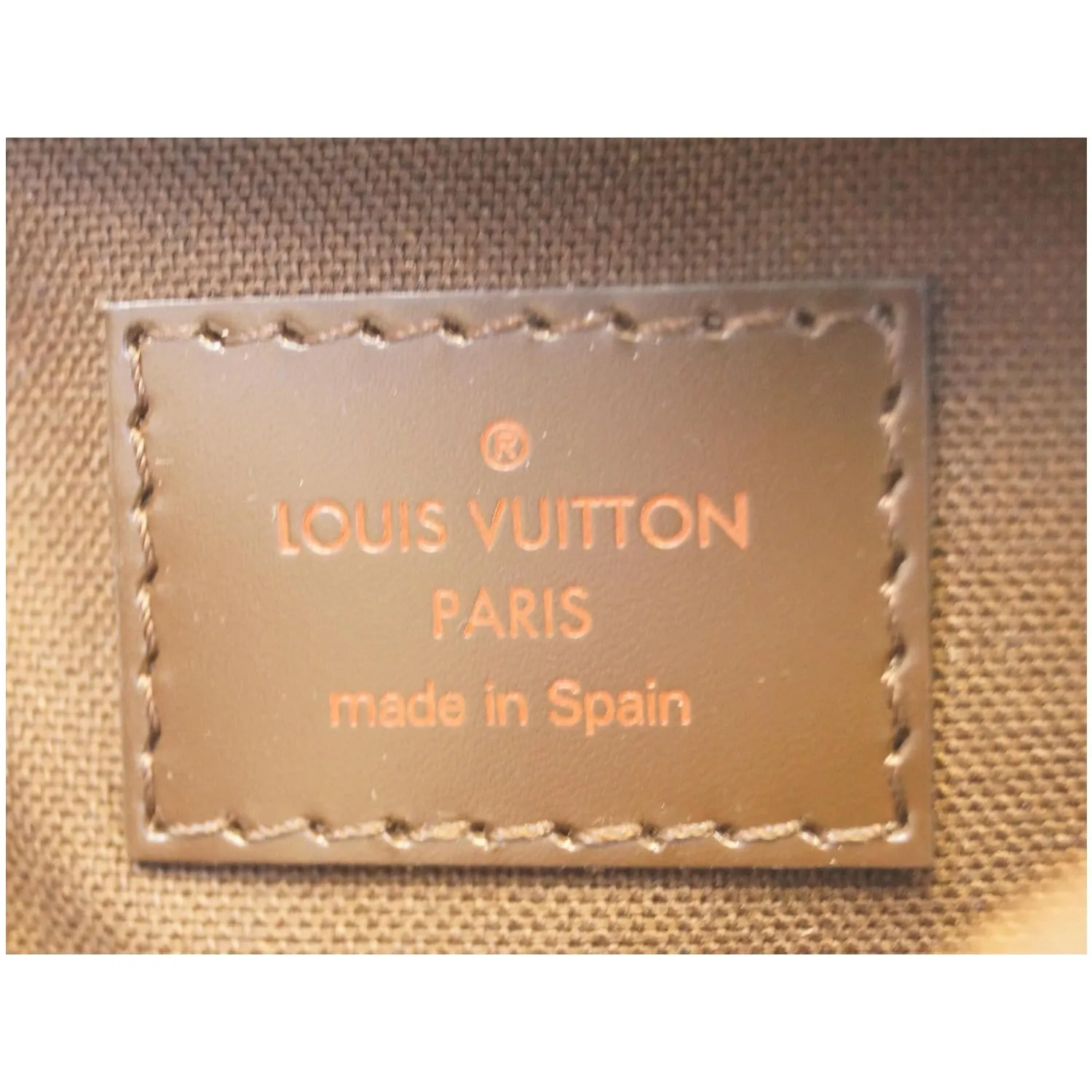 LOUIS VUITTON Geronimos Damier Ebene Hip Bag Brown