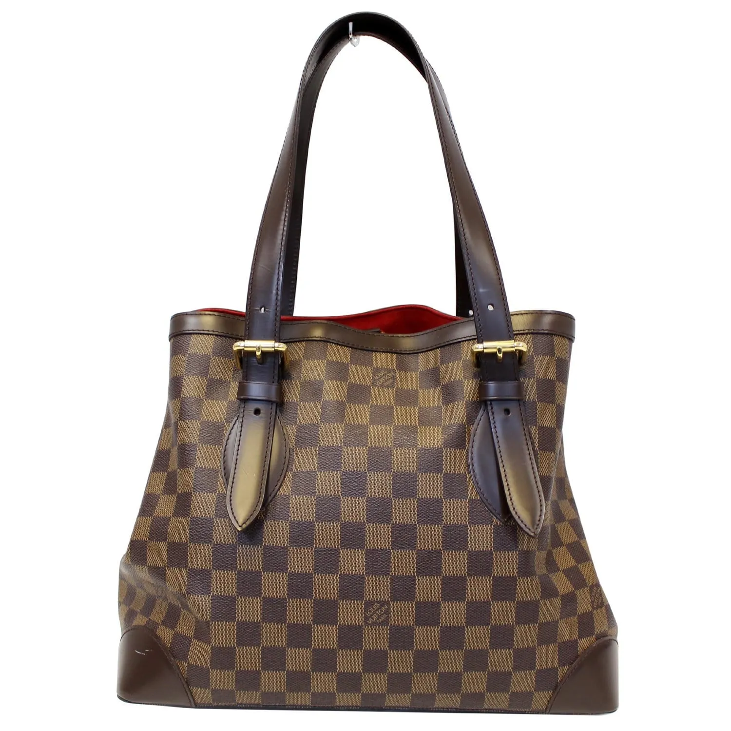 LOUIS VUITTON Hampstead MM Damier Ebene Shoulder Bag Brown