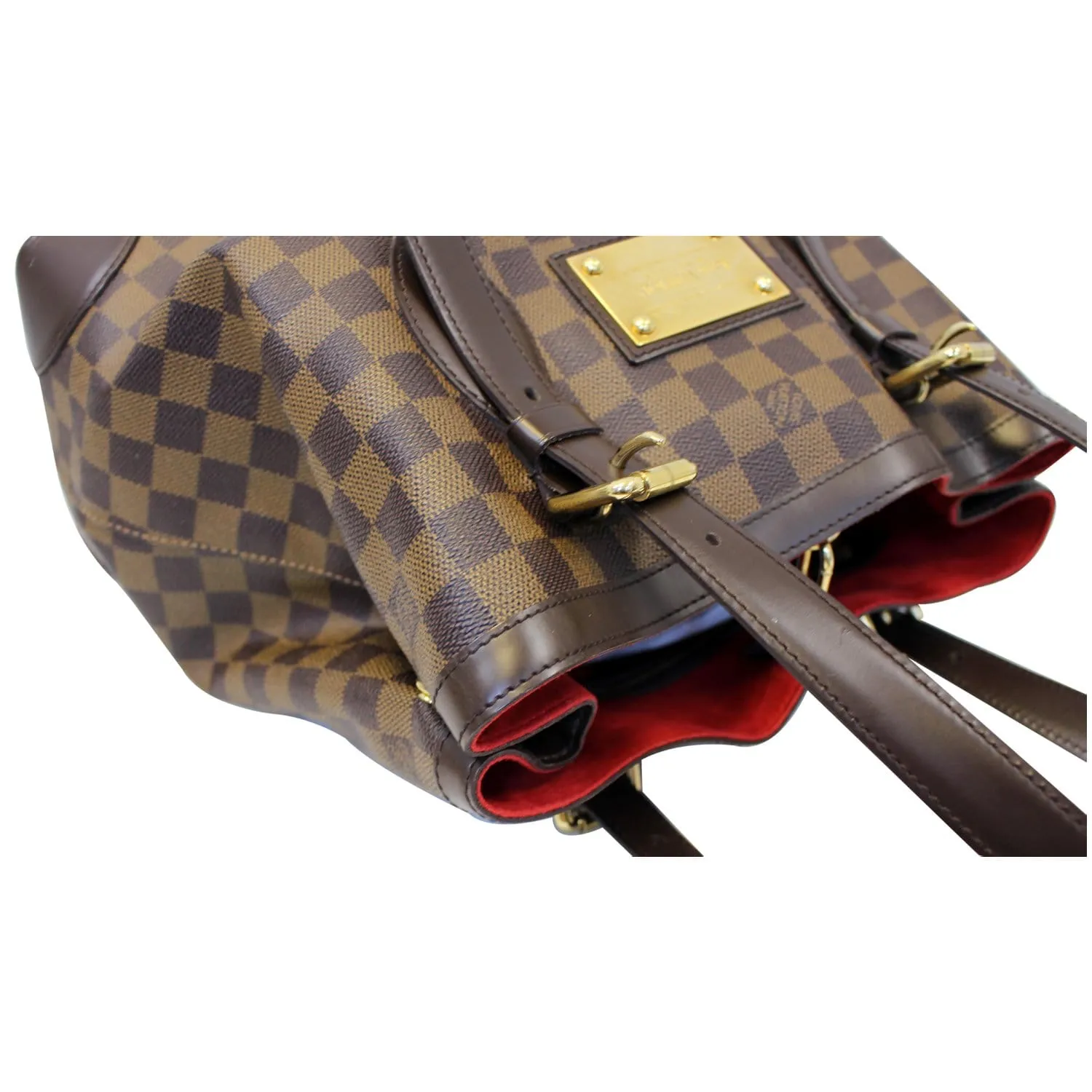 LOUIS VUITTON Hampstead MM Damier Ebene Shoulder Bag Brown