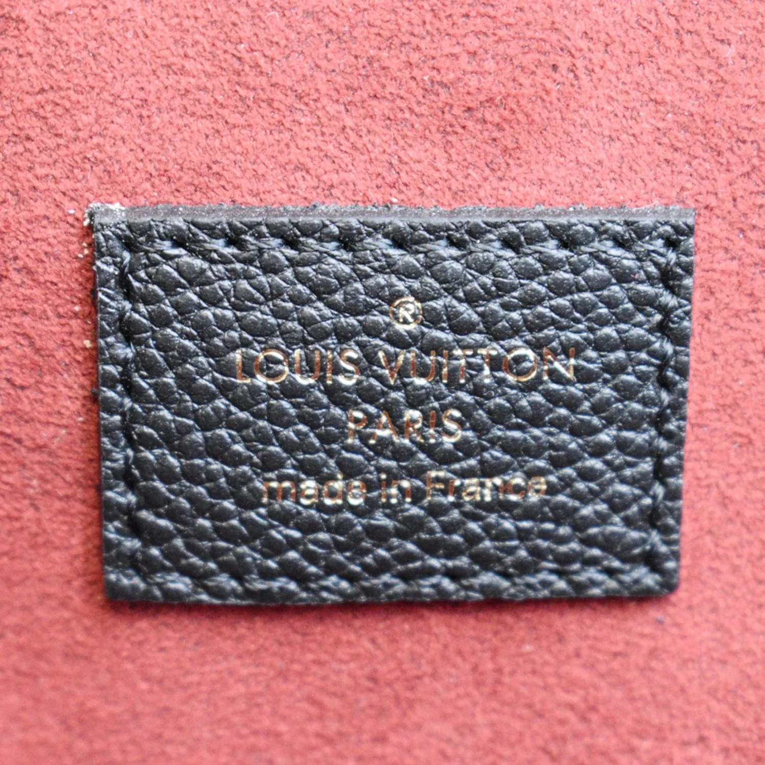 LOUIS VUITTON Metis Pochette Bicolor Empreinte Leather Crossbody Bag Black