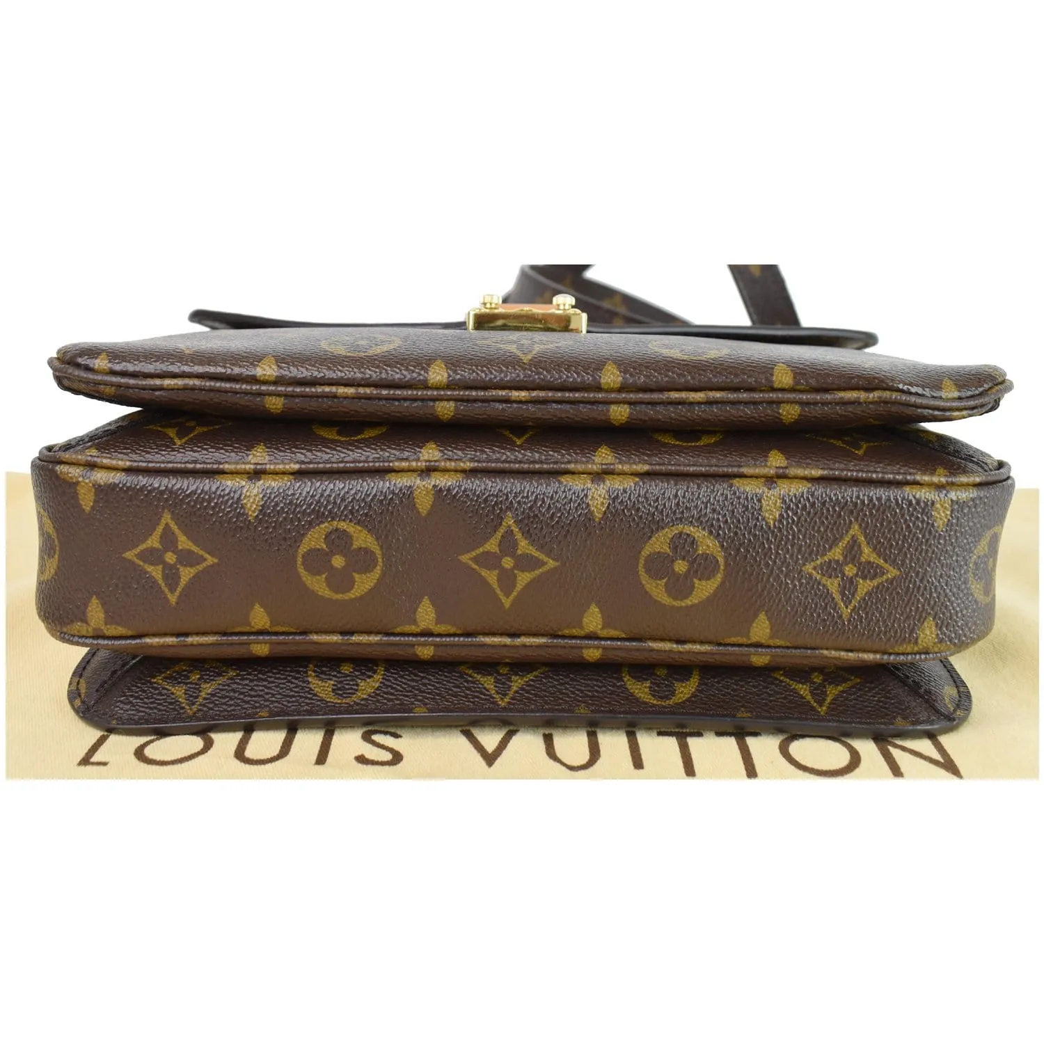 LOUIS VUITTON Metis Pochette Monogram Canvas Crossbody Bag Brown