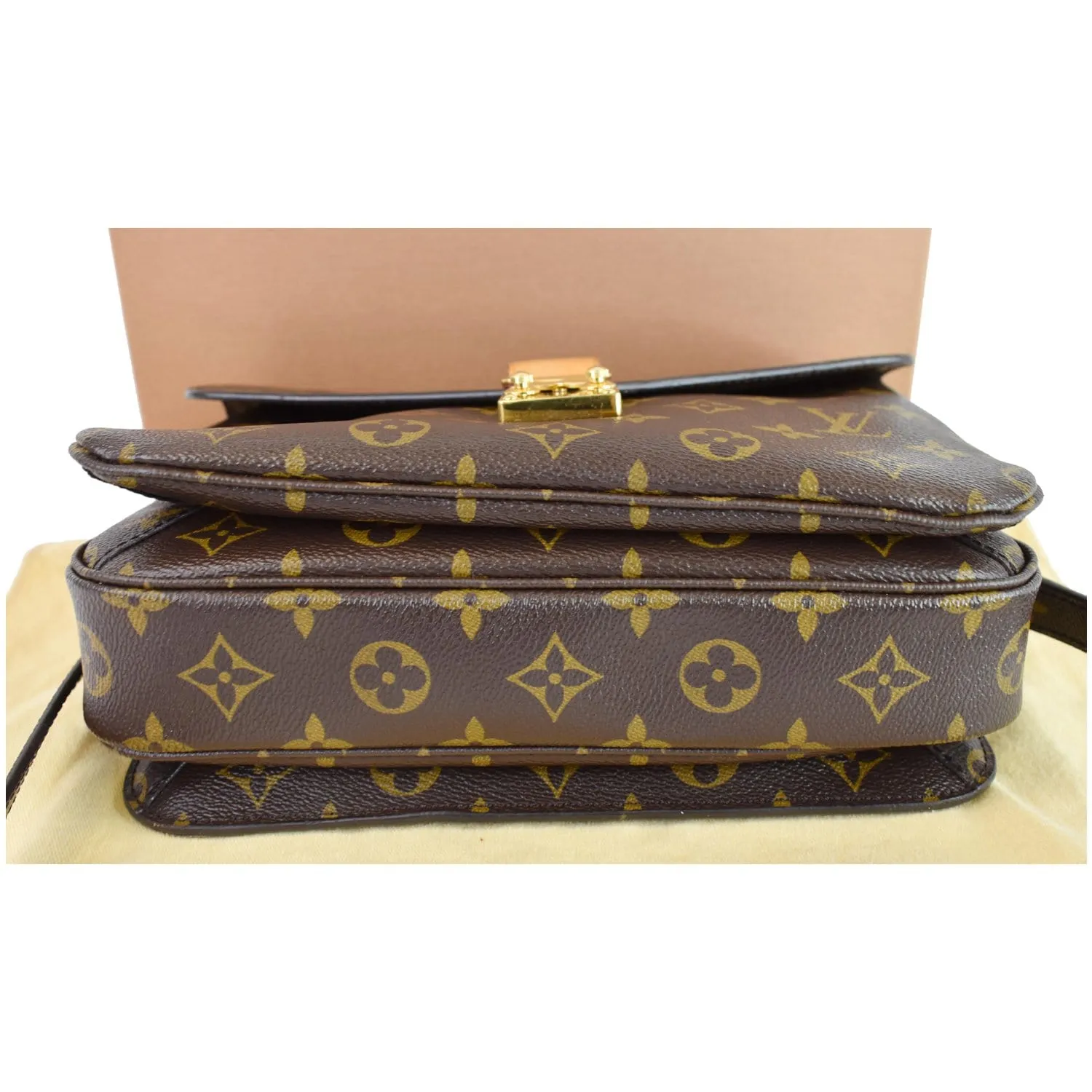 LOUIS VUITTON Metis Pochette Monogram Canvas Crossbody Bag Brown