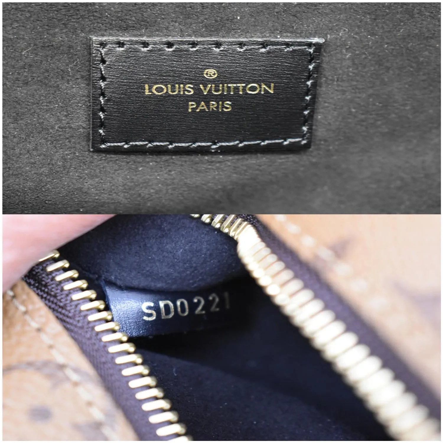 LOUIS VUITTON Metis Pochette Reverse Monogram Canvas Crossbody Bag Brown