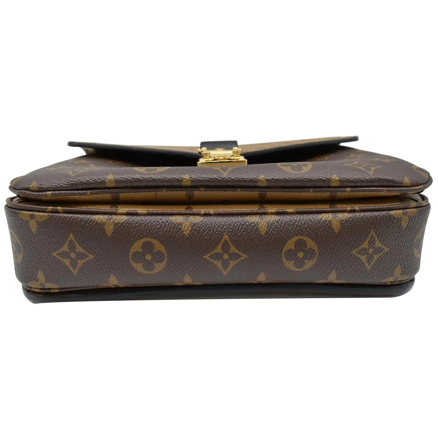 LOUIS VUITTON Metis Pochette Reverse Monogram Canvas Crossbody Bag Brown