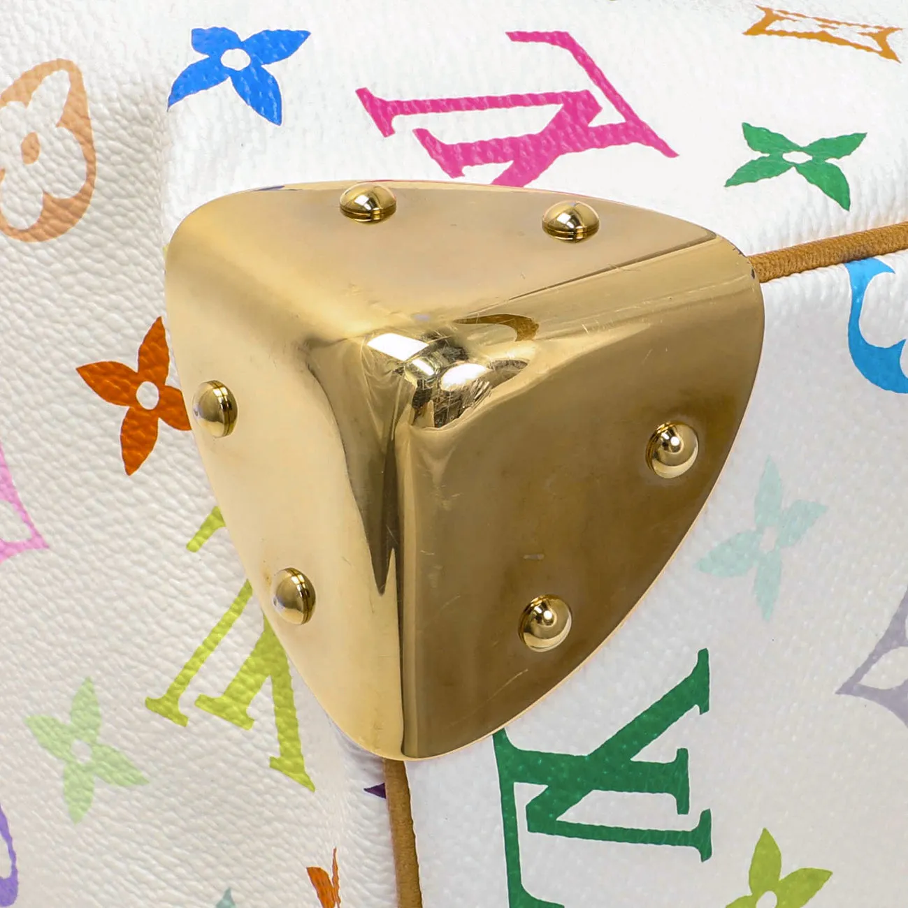 Louis Vuitton Monogram White Multicolor Speedy 30