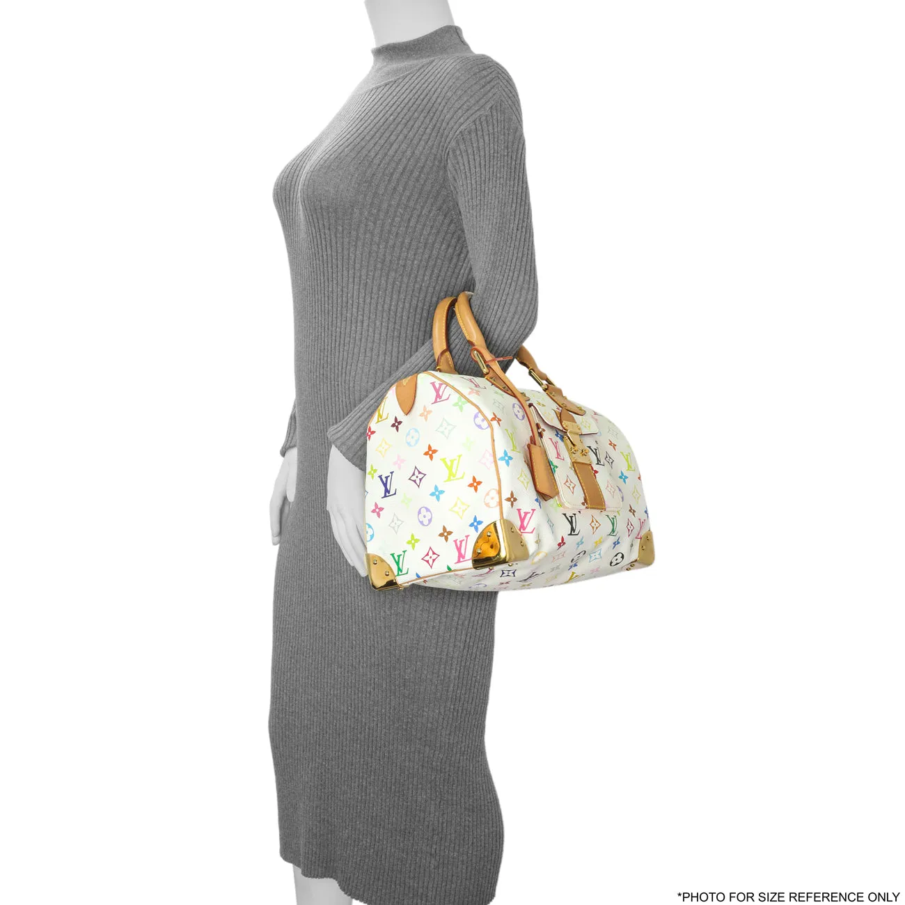 Louis Vuitton Monogram White Multicolor Speedy 30