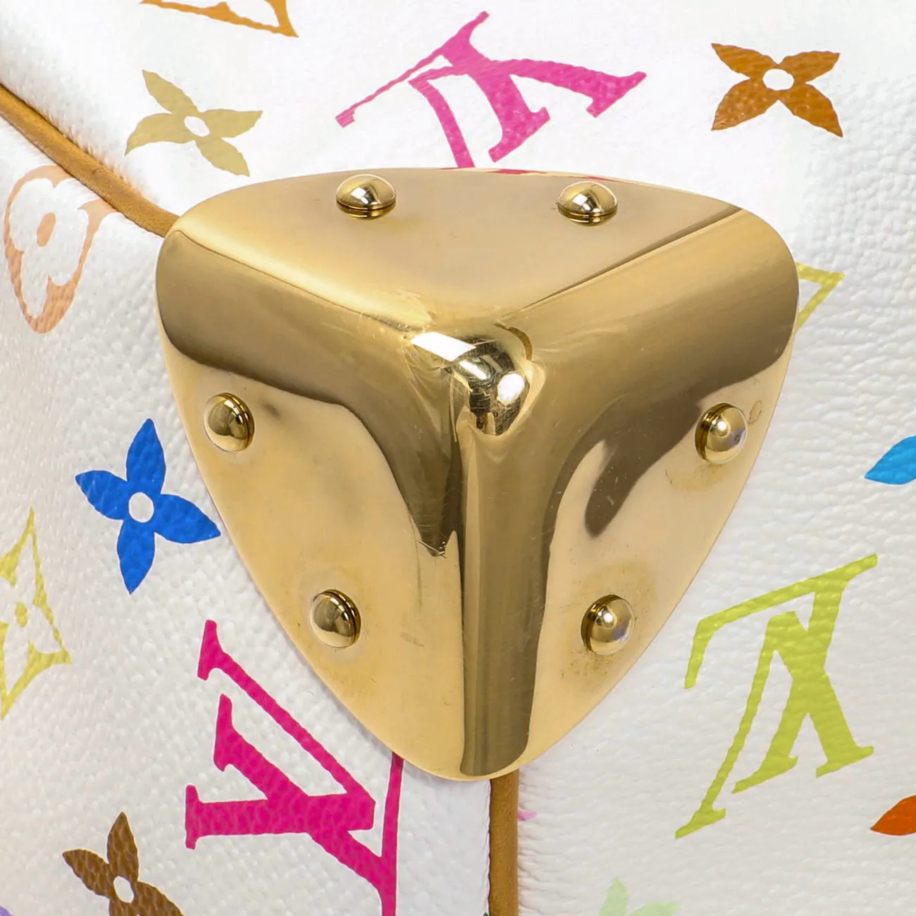 Louis Vuitton Monogram White Multicolor Speedy 30