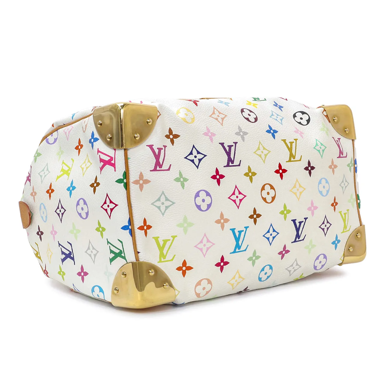 Louis Vuitton Monogram White Multicolor Speedy 30
