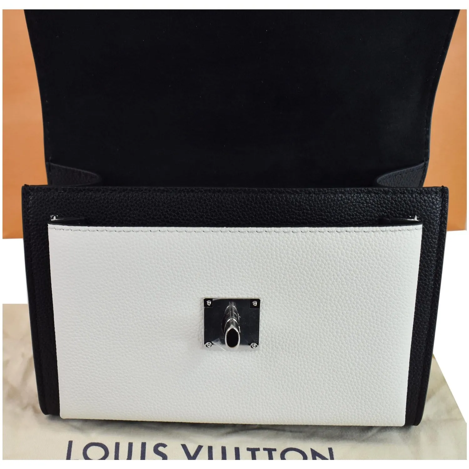 LOUIS VUITTON MyLockme BB Python Leather Crossbody Bag Black