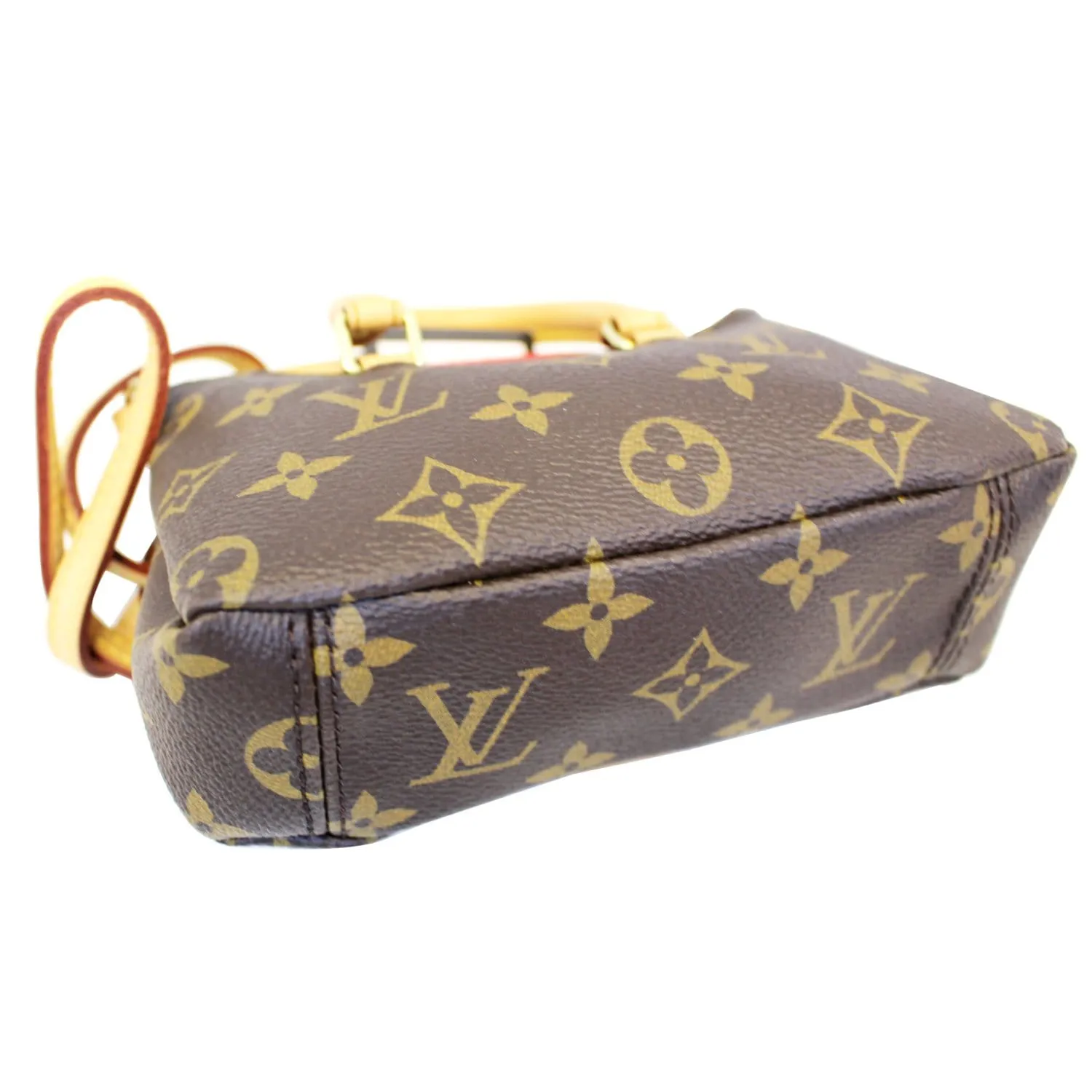 LOUIS VUITTON Nano Pallas Monogram Canvas Shoulder Crossbody Bag