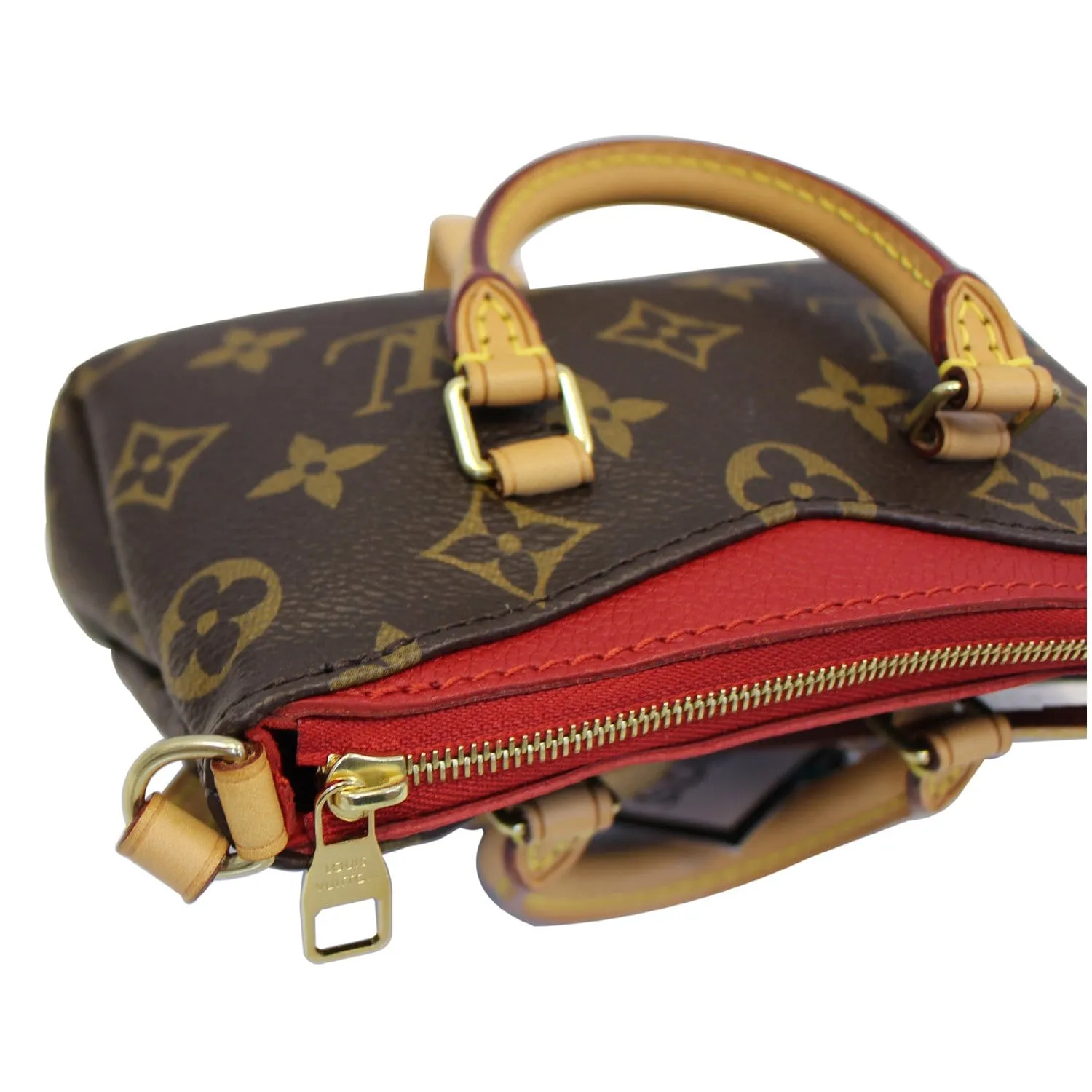 LOUIS VUITTON Nano Pallas Monogram Canvas Shoulder Crossbody Bag
