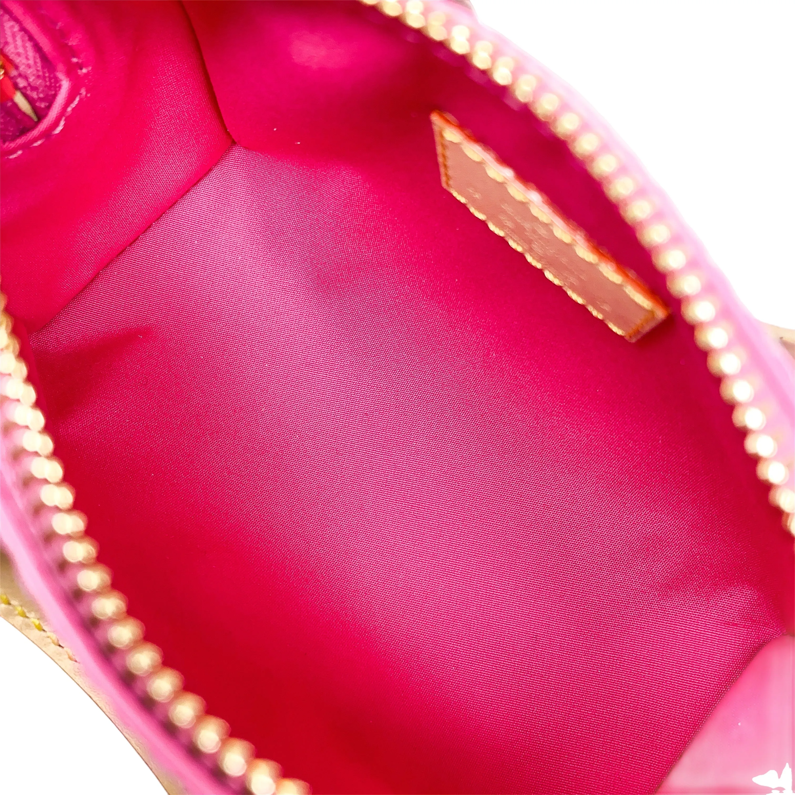 Louis Vuitton Neon Pink Patent Monogram Nano Speedy