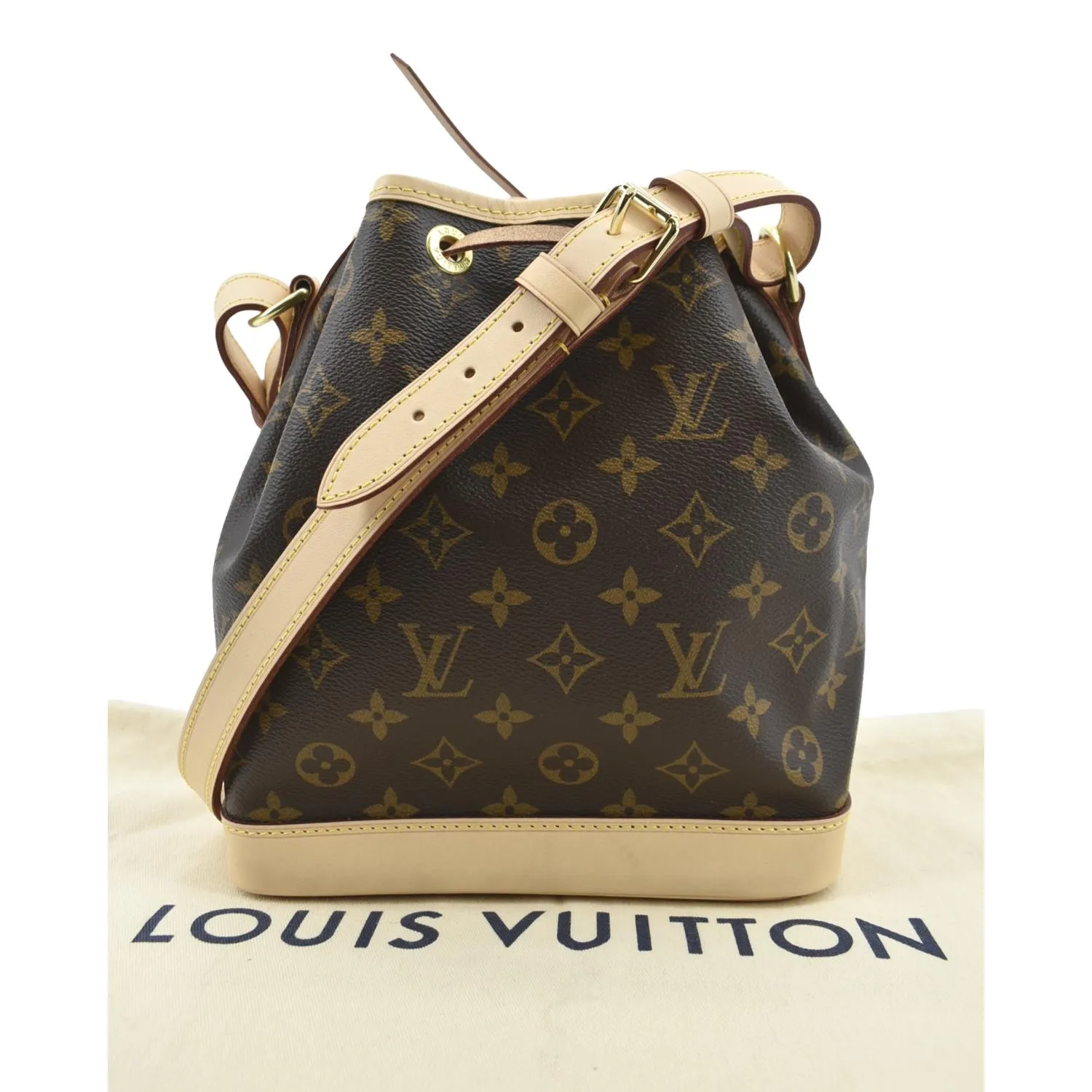 LOUIS VUITTON Noe BB Monogram Canvas Shoulder Bag Brown