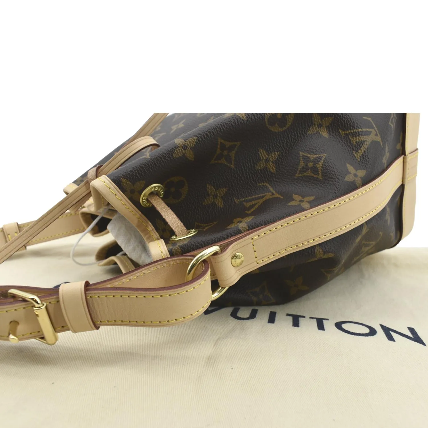 LOUIS VUITTON Noe BB Monogram Canvas Shoulder Bag Brown