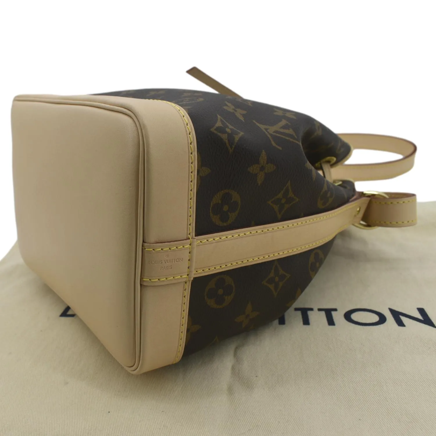 LOUIS VUITTON Noe BB Monogram Canvas Shoulder Bag Brown