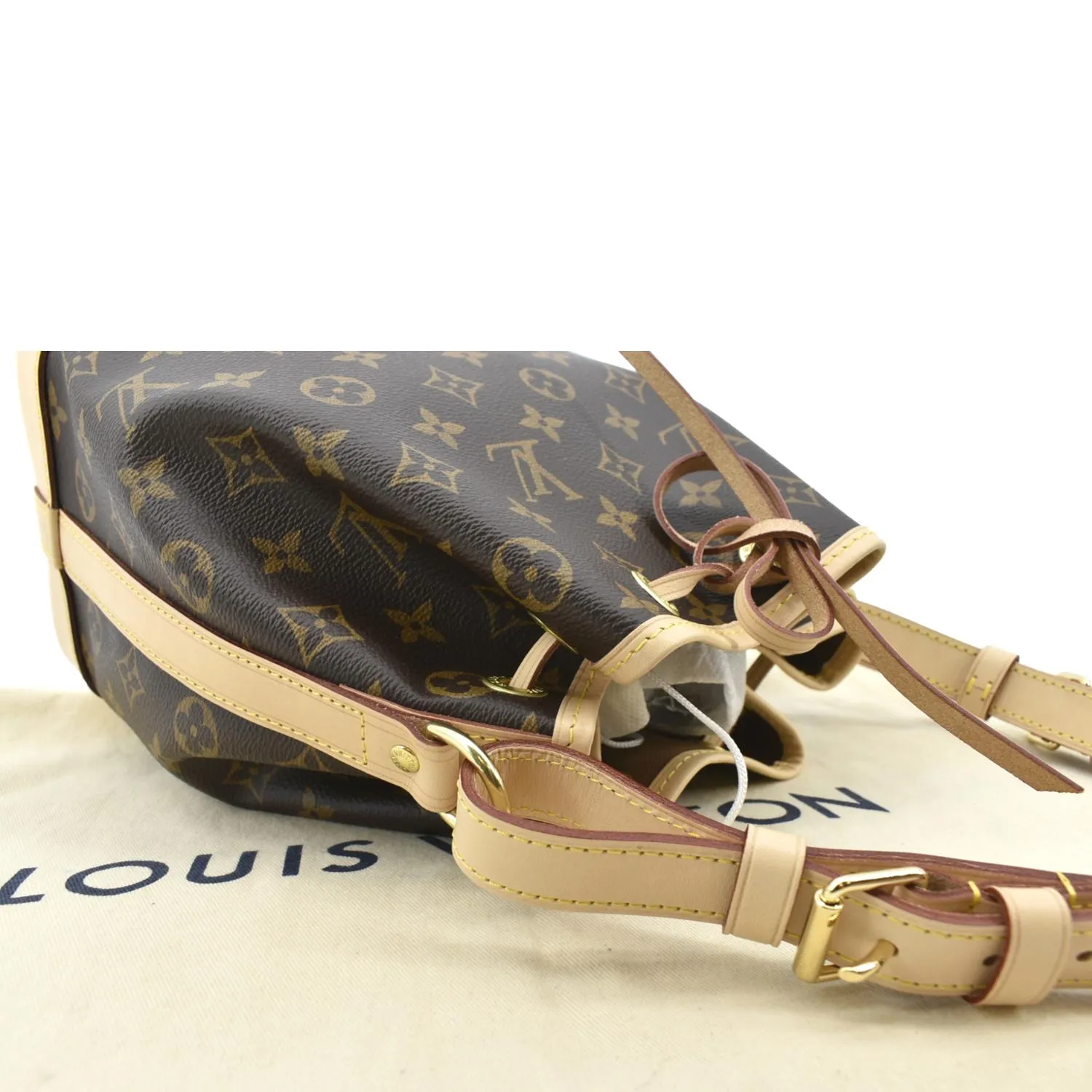 LOUIS VUITTON Noe BB Monogram Canvas Shoulder Bag Brown