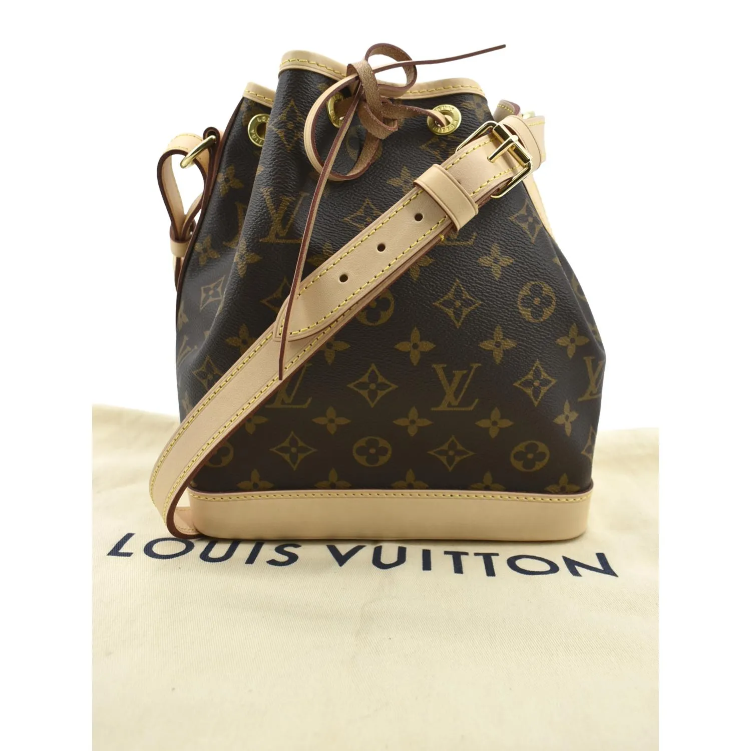 LOUIS VUITTON Noe BB Monogram Canvas Shoulder Bag Brown