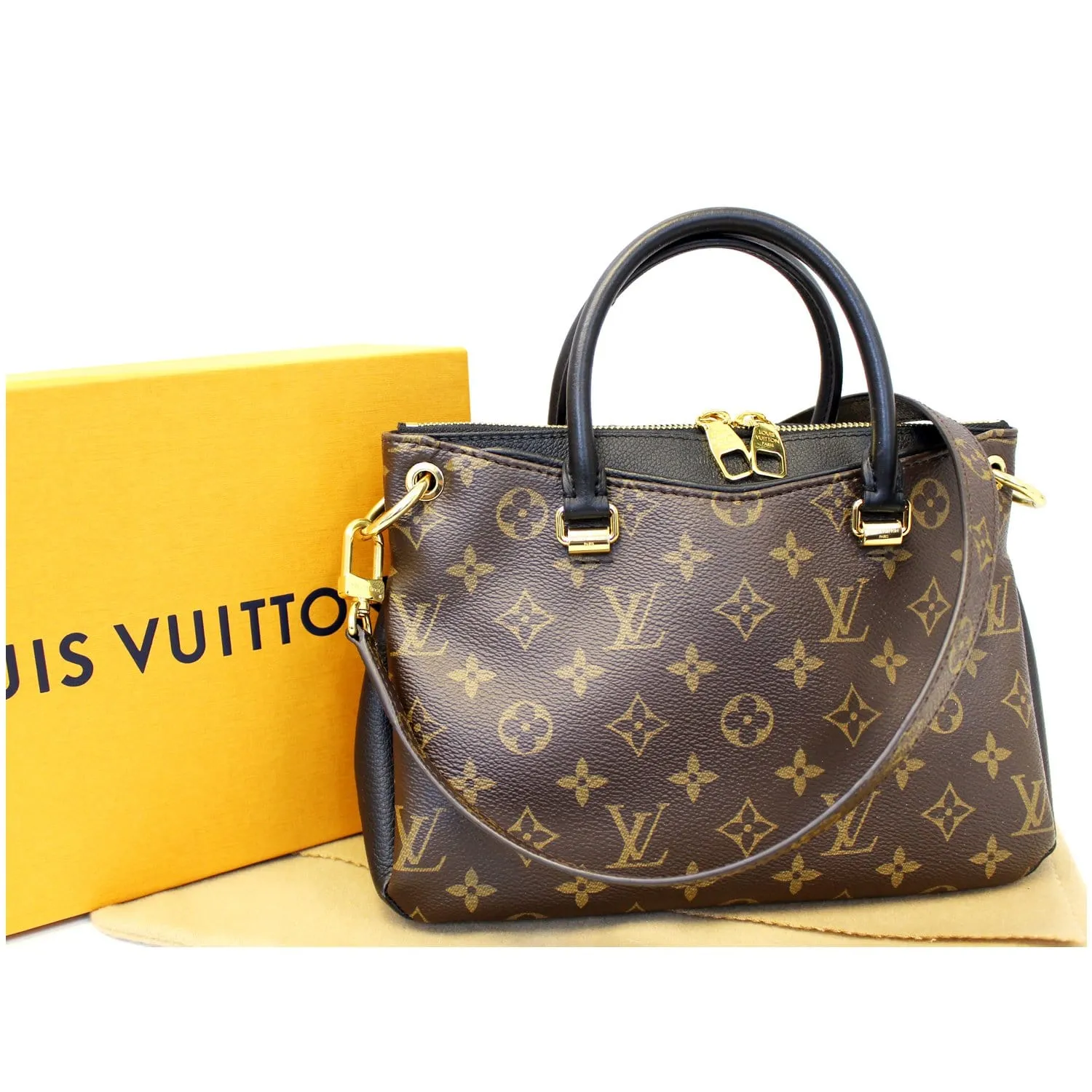 LOUIS VUITTON Pallas BB Monogram Canvas Shoulder Crossbody Bag Noir