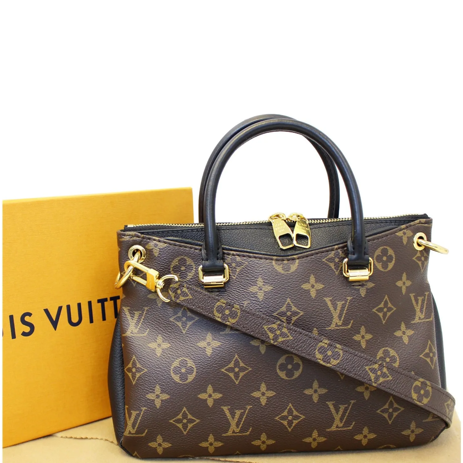 LOUIS VUITTON Pallas BB Monogram Canvas Shoulder Crossbody Bag Noir