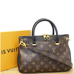 LOUIS VUITTON Pallas BB Monogram Canvas Shoulder Crossbody Bag Noir