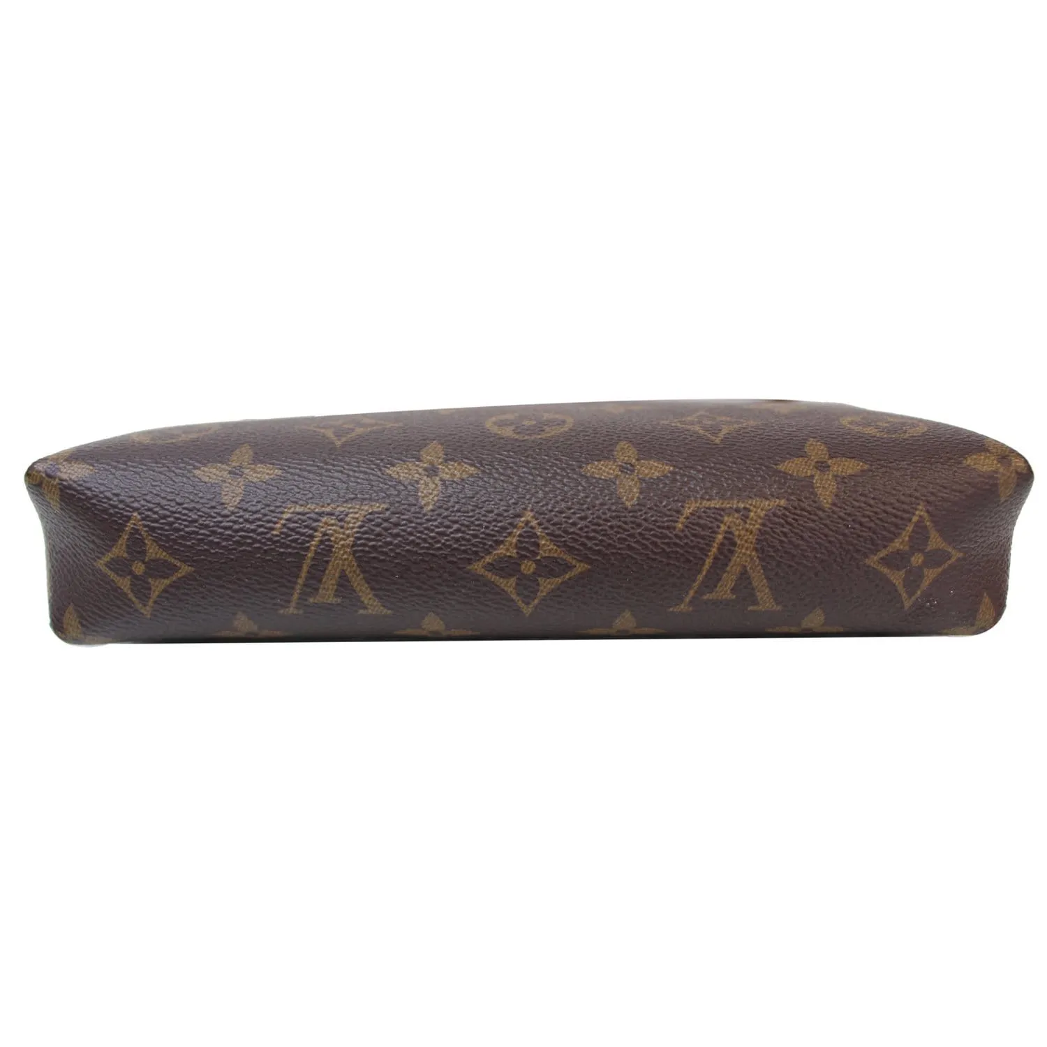 LOUIS VUITTON Pallas Monogram Canvas Clutch Crossbody Bag Brown