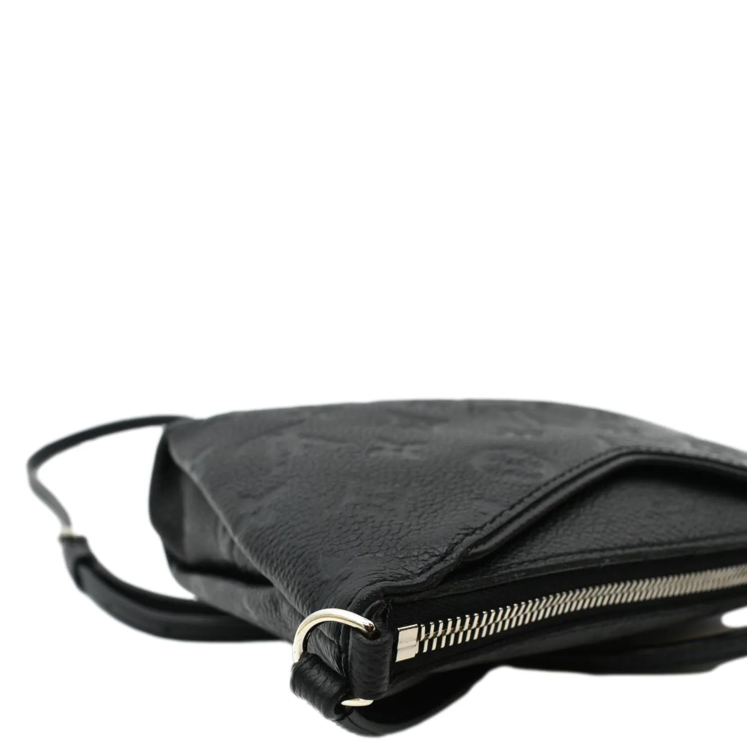 LOUIS VUITTON Pallas Monogram Empreinte Clutch Crossbody Bag Black